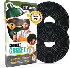 Gasket for Big Green Egg Large/Xl/Xxl – 2-Pack X 8 FT Smoker Gasket Seal – BGE G