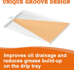 Delsbbq SUB025 Drip Tray for Traeger Grill, Bronson 20 BBQ055 Junior Elite 20 Ta