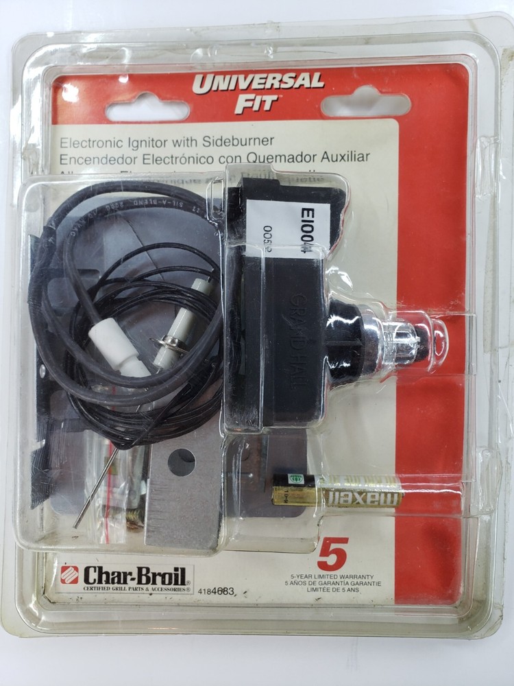 Char-Broil 4184683 Universal Fit Grill Electric Ignitor And Sideburner Opened