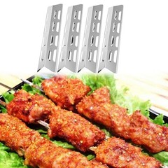 Replacement Heating Plates 4pcs for Gas Grills 40 8cm x 9 8cm Stainless Steel