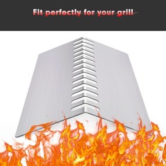 Grill Heat Shield Heat Plates 5 Pack 17.625″ x 5″ for Bull Grill 16521 16631