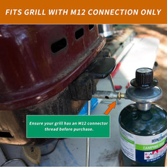 Propane Gas Grill Control Valve Regulator M12X1.5 Thread for Camping Grill