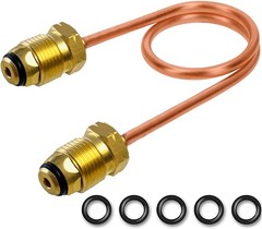15-Inch Copper Pigtail Hose POL x POL – High-Pressure Propane Connection