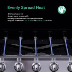 Grill Replacement Parts for Charbroil Performance 2 Burner 463625217 463625219 4