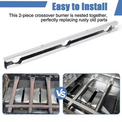 Stainless Steel Carryover Burner for Gas Grill – Fits Broil King Signet 320 & Mo