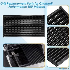 Grill Replacement Parts 3-Pack Porcelain Steel Grate for Charbroil TRU-Infrared
