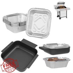 Universal Grease Tray with 10PCS Aluminum Drip Liners for Royal 5/6 Burner Go…