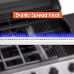 4 Pack Nexgrill 720-0925P Replacement Parts Burner Tube Heat Plates 4 Burner