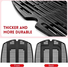 7646 7584 Grill Grates for Weber Q3200 Q320 Q300 Q3000 Q3100 Gas Grills, 17.8…