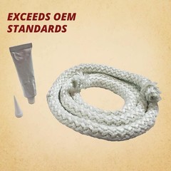 Rope Gasket Replacement Kit Pellet Wood Gas Fireplaces & Stoves 5/8″ X 6′)
