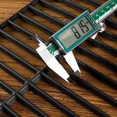Matte Enamel Cast Iron Cooking Grates Grid 16.5″ 2-Pack Replacement for Kenmore