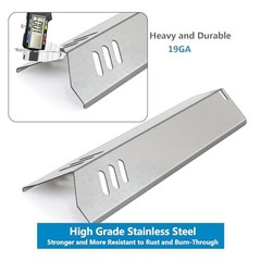 3-Pack Heat Plate & Grill Burner Replacement for Gas Grills – Stainless Steel Pa