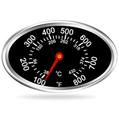 1PC Grill Lid Thermometer Heat Indicator Replacement for Grill Master Nexgrill 7