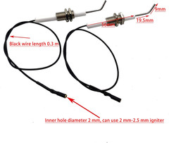 Gas Grill/Range/Heater/Grill Igniters,Push Button Piezo Igniter with Threaded Un