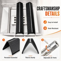Spirit e210 Grill Parts, 18″+15.3″, For Weber 200 and II 200
