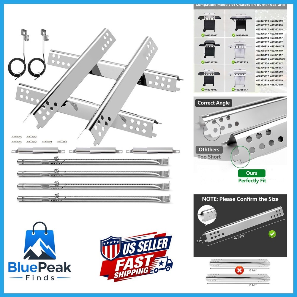 Barbqtime Grill Replacement Parts For Charbroil Performance 4 Burner Grill