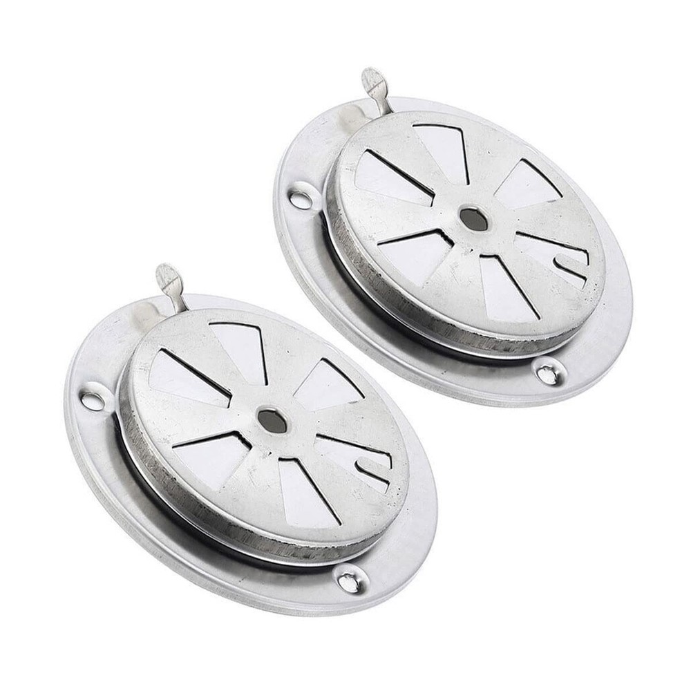 2 PCS BBQ Grill Smoker Exhaust Air Vent Damper Replacement Parts Stove USA