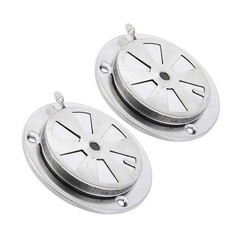 2 PCS BBQ Grill Smoker Exhaust Air Vent Damper Replacement Parts Stove USA