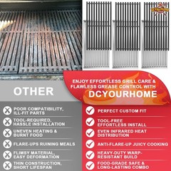 Emitter Plate & Grill Grate for Charbroil Commercial 3 Burner Gas Grill Parts…