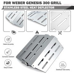 Genesis E-330 Grill Replacement Parts 4 Burners for Weber Genesis S-330 E-310…