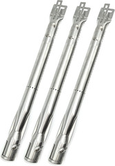 Gas Grill Burner Universal Stainless Steel Tube (Pack of 3) Extends from 14″ to