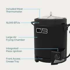 Charbroil The Big Easy Oil-Less Turkey Fryer | Outdoor Air Fryer | Propane Co…