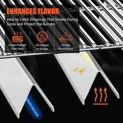 15.3″ Flavorizer Bars for Weber Spirit E310, Spirit 300, Spirit II 300, E315 E32