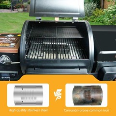Flame Broiler Kit for Pit Boss Platinum KC Combo For PitBoss 1020/1285, Gray