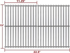 7522 Grill Grate Replacement for Weber Spirit 200 Series, 15″ Grill Grates