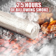 Smoke Tube for Pellet Grill, 5 Hours of Billowing Smoke, Stainless Steel Pell…