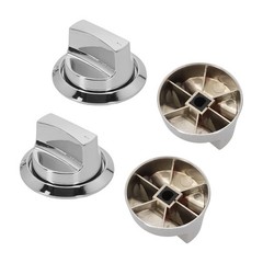 Sleek and Functional Upgrade to These 4pcs Electroplated Gas Grill Knobs