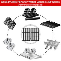 Gassaf 7620 7622 62752 Grill Replacement Parts Weber Genesis 300Front-Knob 17.5