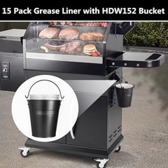 15 Pack BAC407 Grease Bucket Liner with HDW152 Grease 15 Pack with Bucket