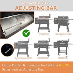 Flame Broiler Kit for Pit Boss Pellet Grills PB820 850