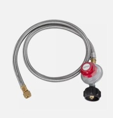 5FT High Pressure LPG Propane Gas Hose Regulator Adjustable Stainless Steel