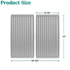 EasiBBQ Emitter Plates for Charbroil TRU-Infrared Plates, Sliver