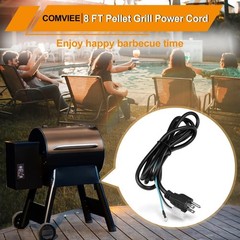 8ft Power Cord Replacement for Wood Pellet Smokers, Compatible with Traeger & Pi