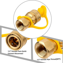 1/2 Natural Gas Quick Connect, Natural Gas Quick Connect Fittings for LP/NG Appl