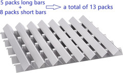 304 Grill Flavorizer Bars Replacement for Weber 7538, Genesis 1000-5000 Grill Pa