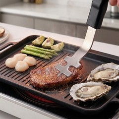 Grill Grate Lifter Tool 26 cm Stainless Steel Non Slip Handle for BBQ Use
