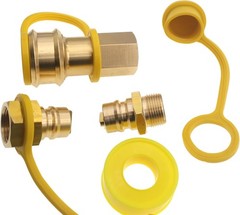 3/4″ Dual Fuel Generator Natural Propane Hose Quick Connect Disconnect Fittings