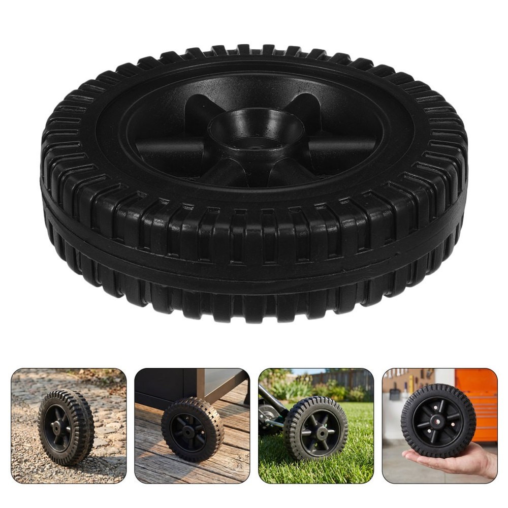 6 Pcs Blow Molding Wheel Sack Truck Mower Replacement Wheels Hand