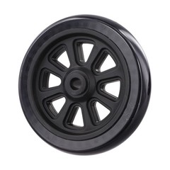 2 Black 6 Inch For BBQ Grill Wheels Replacement for Outdoor Grill Trolley Use