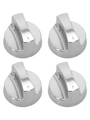 Sleek and Functional Upgrade to These 4pcs Electroplated Gas Grill Knobs