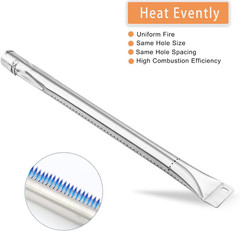 Grill Burner Tube, 4 PC Universal Stainless Steel Pipe Tube BBQ Gas Repair Parts