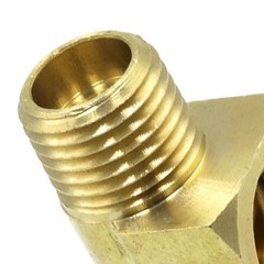 1/4 Brass 90 Deg Street Elbow Male x Female NPT for Industrial Fluid Handling