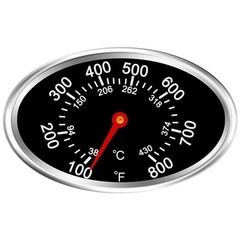 Grill Lid Thermometer BBQ Temperature Gauge Heat Indicator Universal Replacement