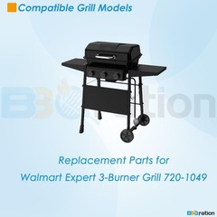 Grill Replacement Parts Kit 3-Pack Heat Plates & Igniters for Walmart Expert