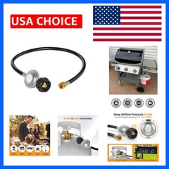 2ft Gas Grill Regulator and Hose – Replacement Parts for Weber, Nexgrill, and…
