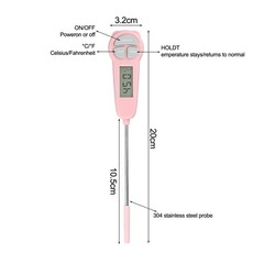 Handy Kitchen Supplies Digital Thermometer for Cooking Baking and More